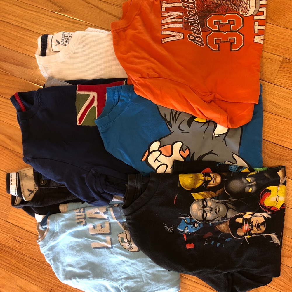 Graphic long sleeve boys shirts